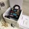 디올 Lady Dior Mini Calfskin/Embriodery Black