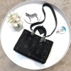 디올 original studded calfskin large lady dior bag M0584 블랙