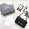 디올 스터드 카프스킨  jadior 미니 플랩 백 9002 블랙