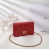 디올 오리지널 스터드 카프스킨 디올아마 백 M0422 레드