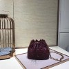 디올 오리지널 램스킨 스몰 버켓 백 M0531 버건디