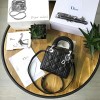 디올 오리지널 램스킨 미니 lady dior bag 44500