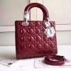디올 오리지널 페이던트 카프스킨 lady dior bag 44450