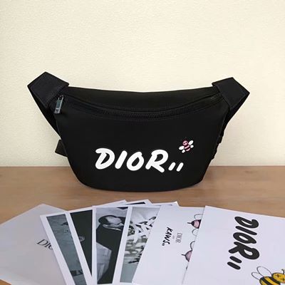 디올 KWPO100 화이트 DIOR X KAWS 나일론 바디백