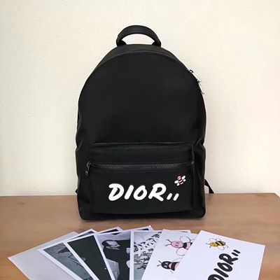 디올 1KWBA064 화이트 DIOR X KAWS 나일론 라이더 백팩