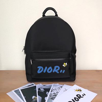 디올 1KWBA064 블루 DIOR X KAWS 나일론 라이더 백팩