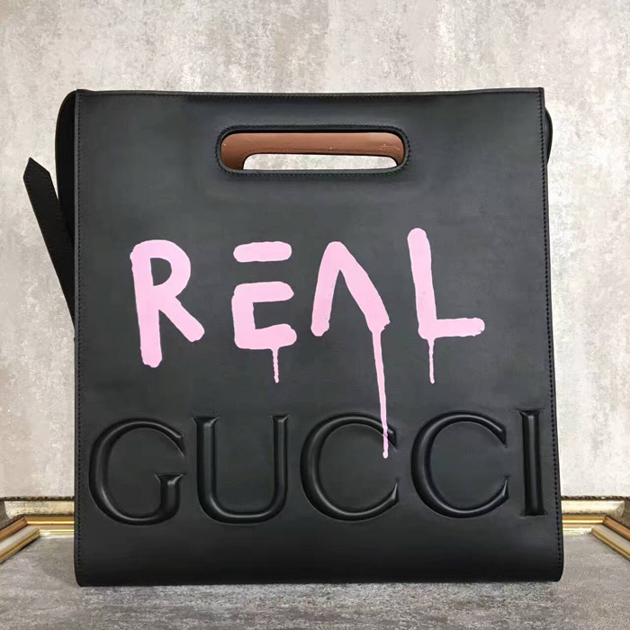 구찌 고스트 프린트 토트백 Gucci-Ghost -414476  -블랙