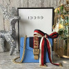 구찌 실비 [Gucci Sylvie] 가죽 미니 체인백 431666  -블루
