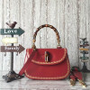 구찌 [Bamboo] 가죽 탑 핸들 백 488800  -레드