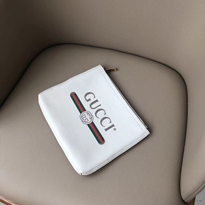구찌 로고 클러치 495665  스몰/화이트