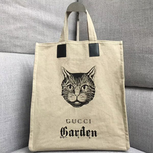 구찌 18ss 고양이 캔버스 코튼백