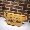 구찌 493869 프린트 가죽 벨트 백 