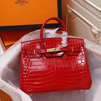 에르메스 크로커다일 버킨 CK67 Vert Fonce 30CM/35CM