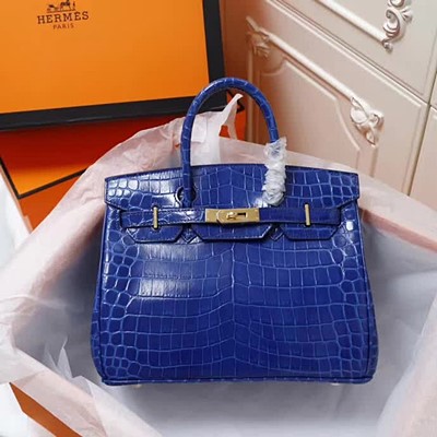 에르메스 크로커다일 버킨 CK67 Vert Fonce 30CM/35CM