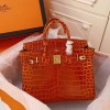 에르메스 크로커다일 버킨 CK67 Vert Fonce 30CM/35CM