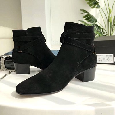 YSL 시그니처 블레이크 40 조드퍼 부츠 블랙
