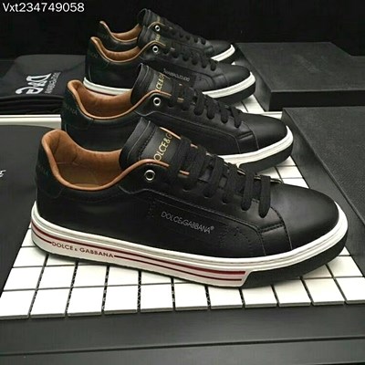 D&G 로마 로고 남성 스니커즈 블랙