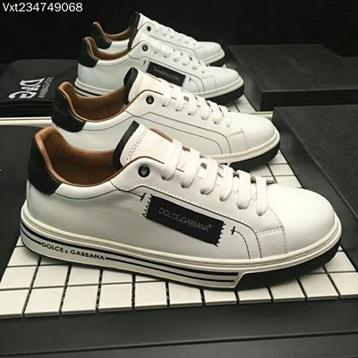 D&G 로마 로고 남성 스니커즈 화이트