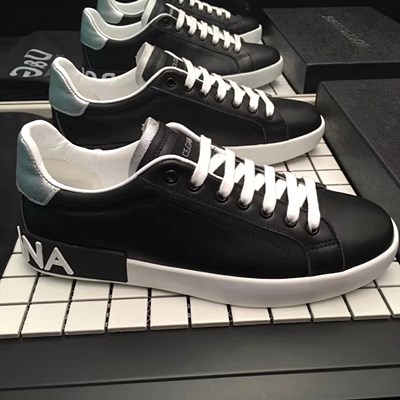 D&G 포르토피노 백로고 남성 스니커즈
