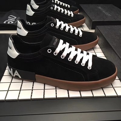 D&G 포르토피노 백로고 남성 스니커즈