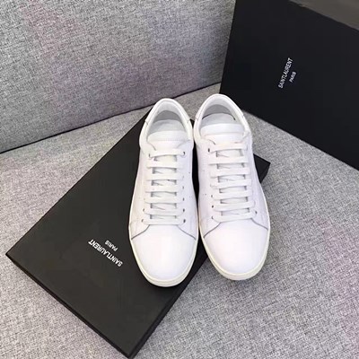 YSL 옵틱 화이트 스트라이프 스니커즈