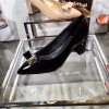 페레가모 페이던트 바라 보우 펌프스 5.5