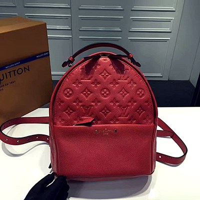 루이비통 소르본느 백팩 Monogram EMpreinte 핸드백 M44015 레드