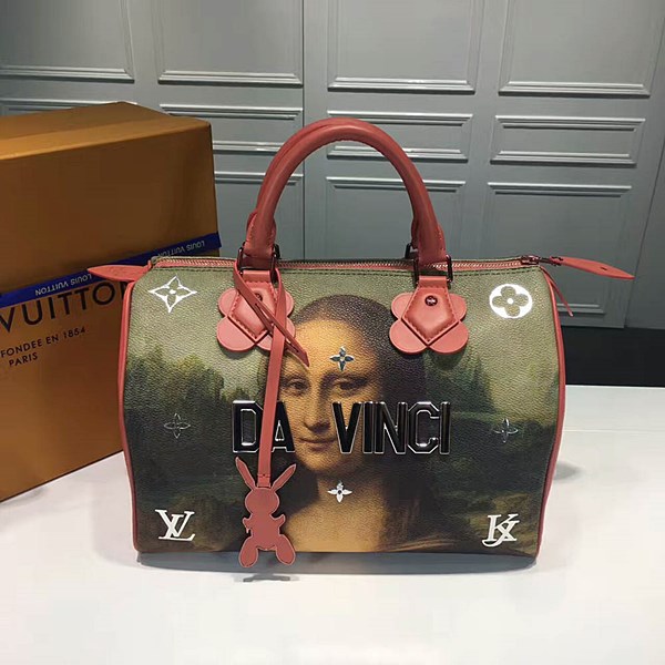 루이비통 스피디30 masters lv ⅹ 제프쿤스 M43372  체리