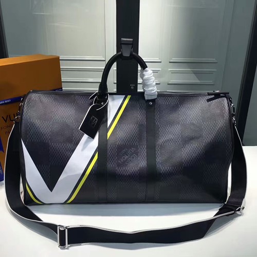 루이비통 키폴 55 반둘리에 다미에 코발트 lv 컵 2017 아메리카스컵 N44008  -블랙