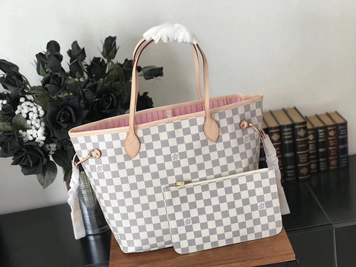 루이비통 N41605 네버풀 MM 다미에 아주르