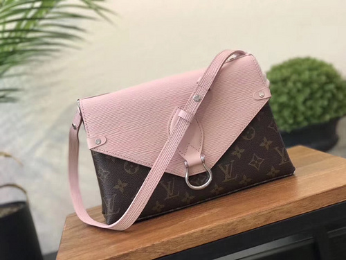 루이비통 M44033 모노그램 캔버스 에삐 가죽 생 미셀 Rose Ballerine 