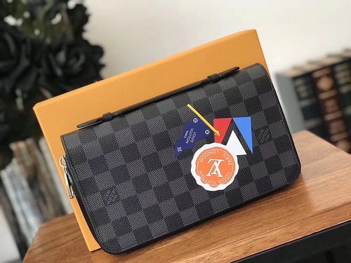 루이비통 N41503 다미에 그라파이트 캔버스 지피 XL 월릿