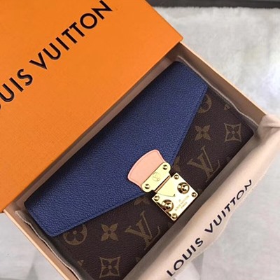 루이비통 모노그램 캔버스 pallas 월릿 M62092 블루