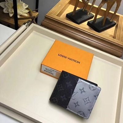 루이비통 스플릿 모노그램 캔버스 월릿 M63025 실버