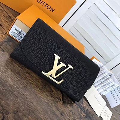 루이비통 비비안 LV 롱 월릿 M58266 블랙