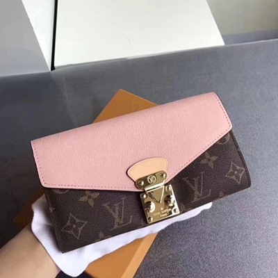 루이비통 모노그램 캔버스 패드락 월릿 M58414 핑크