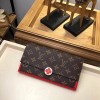 루이비통 모노그램 캔버스 플로르 월릿 64586 레드