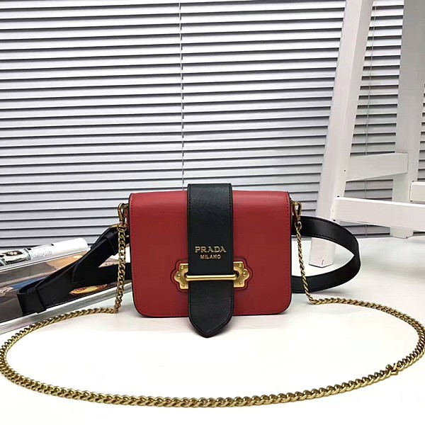프라다 PRADA CAHIER BAG  1BF048  -레드
