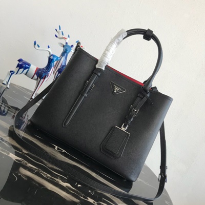 프라다 큐어 사피아노 두블레 2WAY 백 BN2838 블랙