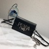프라다 로고 숄더 백 1BD101 블랙