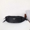 프라다 나일론 페브릭 블랙 벨트 백 1BL011
