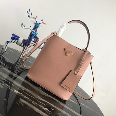 프라다 사피아노 두블레 미디엄 토트 백 1BA212 베이비핑크