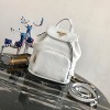 프라다 송아지 가죽 스몰 백팩 1BZ035 화이트