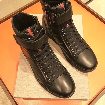프라다 남성하이탑슈즈