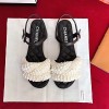 샤넬 18 S/S 여성샌들  화이트