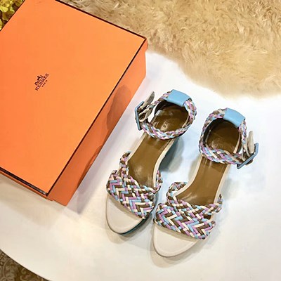 에르메스 여성 샌들  8.5cm/그린