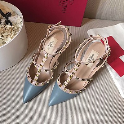 발렌티노 락스터드 여성 슈즈  10cm/코발트블루
