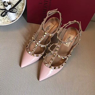 발렌티노 락스터드 여성 슈즈  10cm/베이비핑크