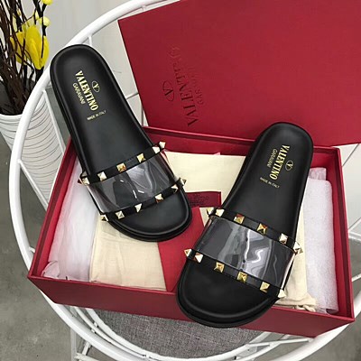 발렌티노 여성 슬리퍼  블랙