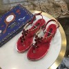 돌체앤가바나 여성 샌들  3.5cm/레드